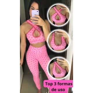 CONJUNTO ACADEMIA CALÇA+TOP 3 FORMAS DE USAR