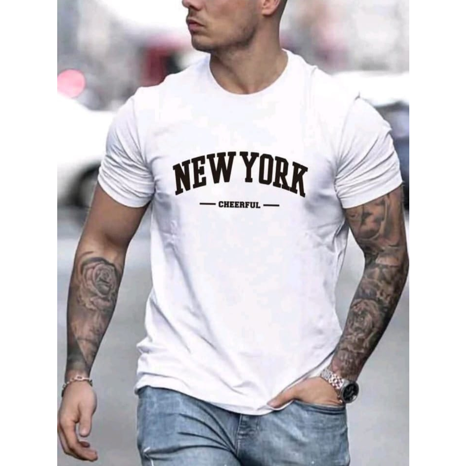 Camiseta Masculina New York 100 Algodao Lancamento Camisa Verao Shopee Brasil