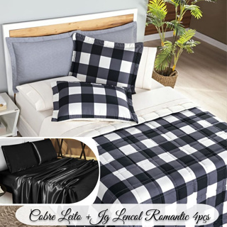 Cobre Leito Padrao 3pcs Dolce Vita 200 Fios+jg Cama Romantic Seda Cetim Charmousse