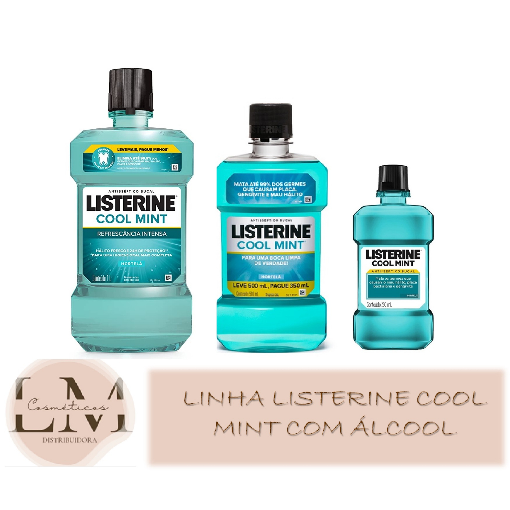 Enxaguante Bucal Listerine Cool Mint (escolha o tamanho)