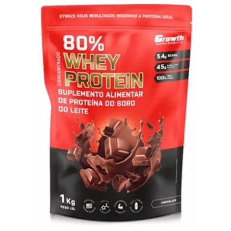 WHEY PROTEIN CONCENTRADO CHOCOLATE (1KG) – GROWTH SUPPLEMENTS
