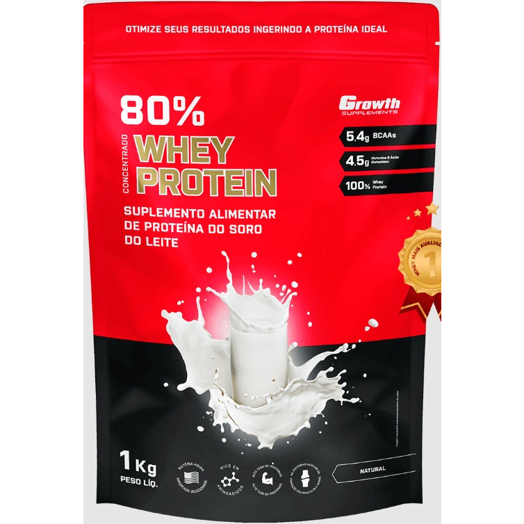 WHEY PROTEIN CONCENTRADO NATURAL (1KG) – GROWTH SUPPLEMENTS