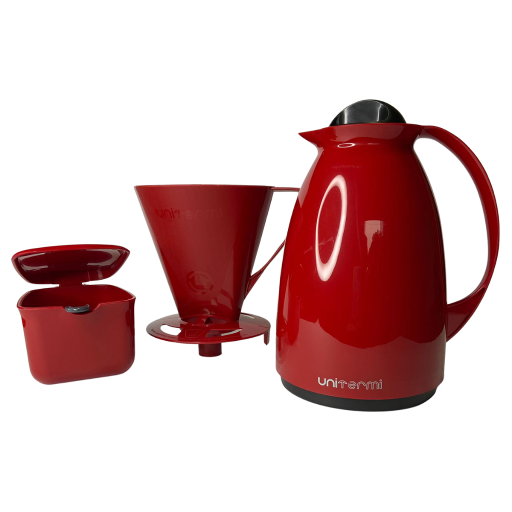 Kit Café Unitermi Garrafa térmica+Açucareiro+Filtro Shopee Brasil