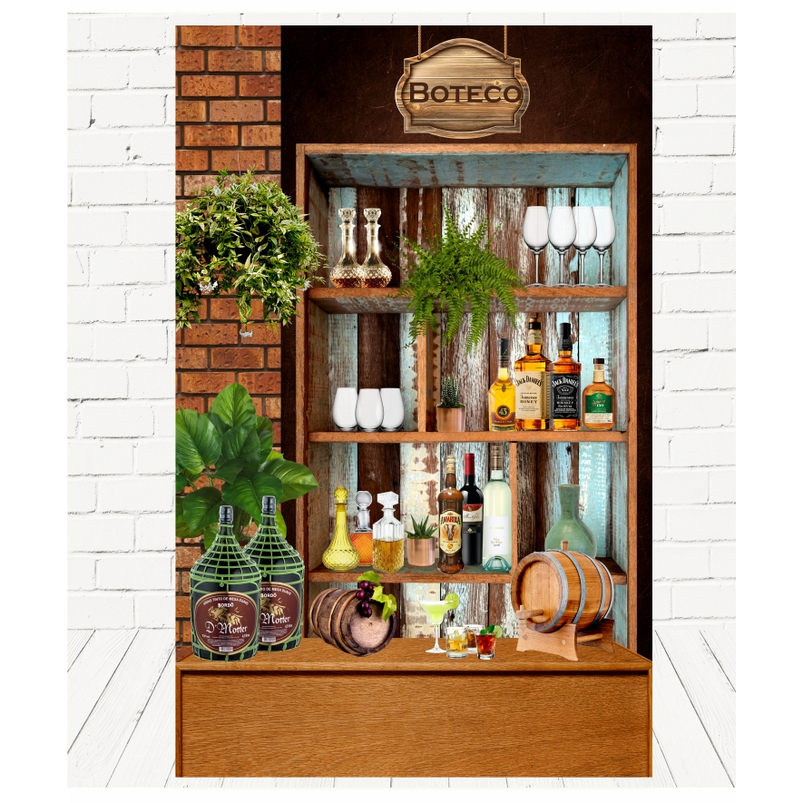Painel Retangular Lateral 3d Em Tecido Buteco 1,50mx2,20m | Shopee Brasil