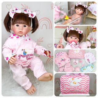 Boneca Bebê Reborn Realista Barata Corpo de Silicone Completa