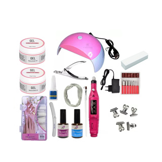 kit de unha para iniciantes gel completo cabine mini G Led Uv 120w lixadeira elétrica de unha unhas