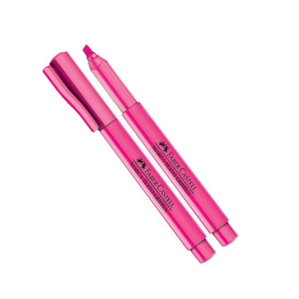 Marca-texto Rosa | Faber-Castell - Grifpen | Shopee Brasil
