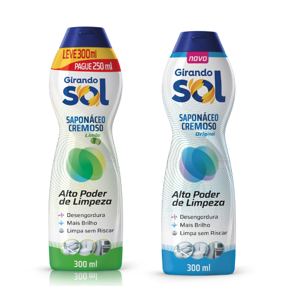 Saponáceo Cremoso Sapólio 300ml Girando Sol