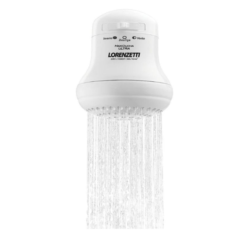 Ducha Chuveiro Maxi Ultra Lorenzetti 110v 5500w Branco | Shopee Brasil