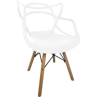 Cadeira Allegra Eiffel Charles Eames Pé Madeira Eucalipto