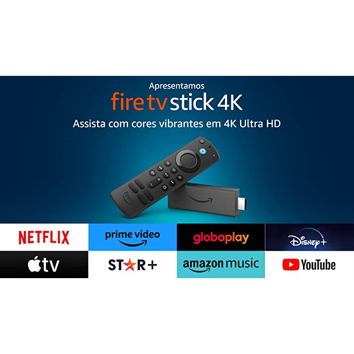 Fire TV Stick 4K com Controle Remoto por Voz com Alexa (inclui comandos ...
