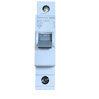 DISJ. 1P 20A 6KA 220V CURVA C REF MW120E / ELETROMAR