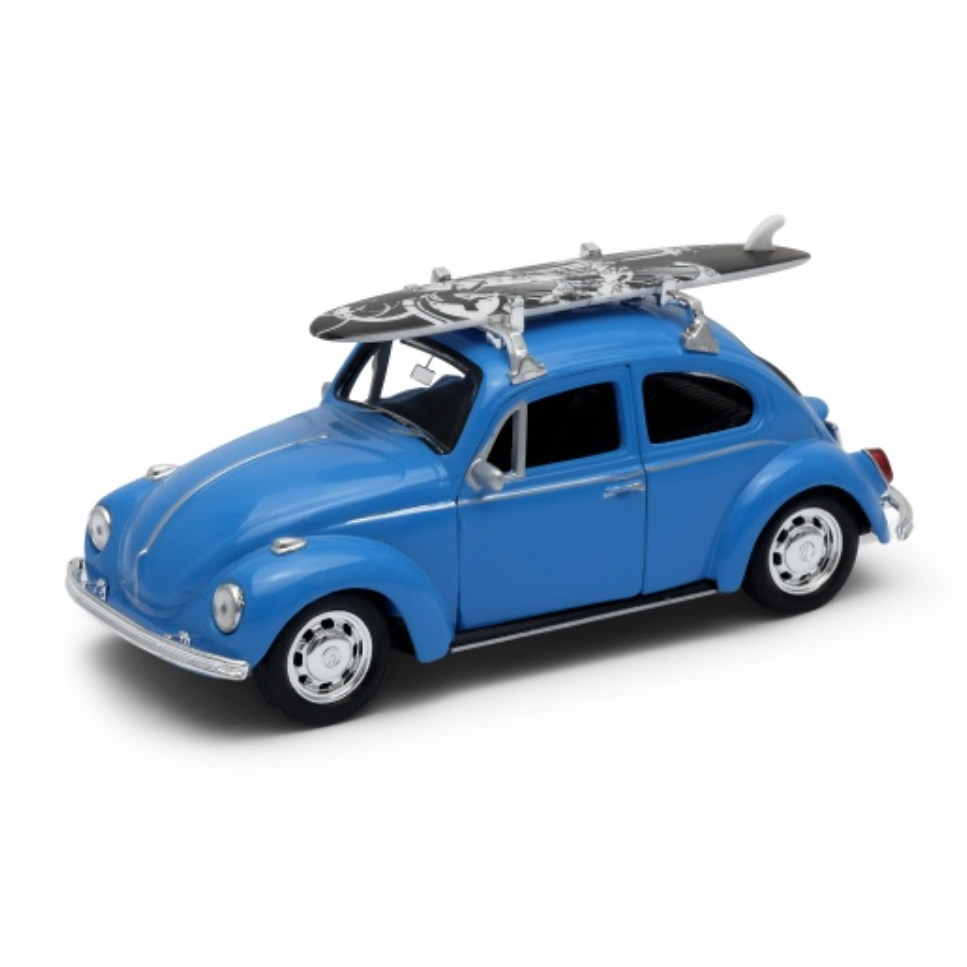 Miniatura Carrinho Volkswagen fusca De Metal 1/34 abre as portas com pracha