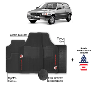 Tapete Automotivo Fiat Uno Personalizado Sport  Borracha em Oferta na Shopee