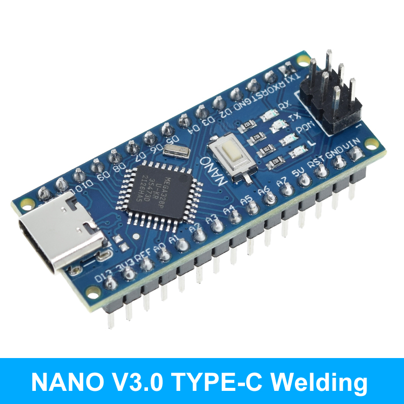 Arduino Nano V3.0 Avr Atmega328 / Sem Cabo USB/ controlador ch340 usb driver 16mhz nano type-C Weldin v3.0 atmega328p