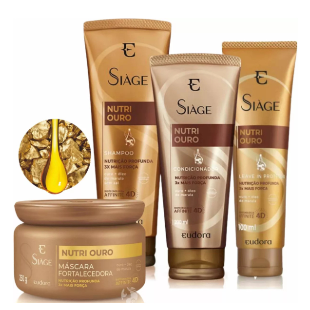 Kit Siàge Nutri Ouro - Eudora | Shopee Brasil