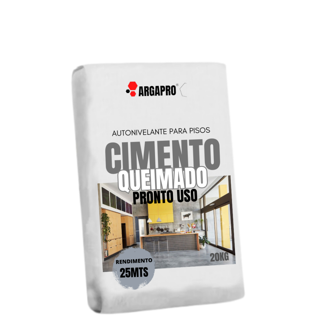 kit cimento Autonivelante queimado para piso / contra piso mais resina 20kg