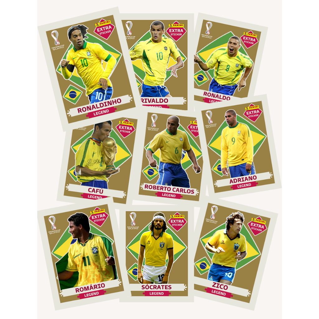PACK 10 FIGURINHAS LEGENDS GOLD EXCLUSIVAS - SÉRIE CRAQUES | Shopee Brasil