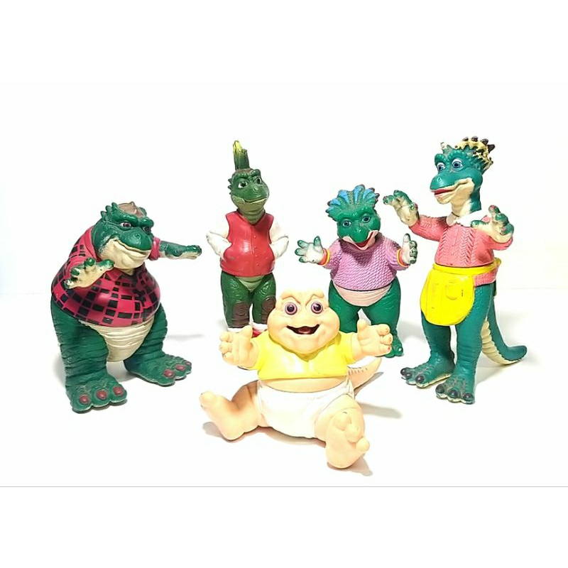 Quadro Familia Dinossauro Baby Sauro Dino Cartoon Anos 90