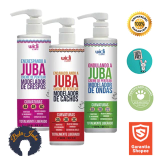 Modelador Juba Widi Care 500ml Creme de Pentear - Ondulando, Encaracolando ou Encrespando - Juba Cachos - Cabelos cacheados - Wide Care
