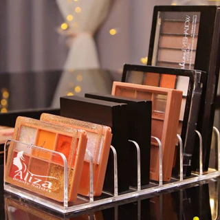 Organizador de paleta de sombras, organizador de paleta de maquiagem dividido em acrílico, presente para meninas & mulheres