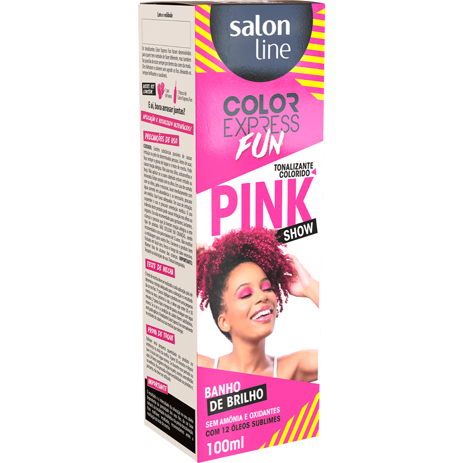 Tonalizante Colorido Color Express Fun Pink Show Salon Line 100ml ...