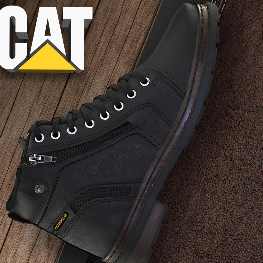 Caterpillar Men's Boot 100% Long Cano Leather C/ Gel - AliExpress