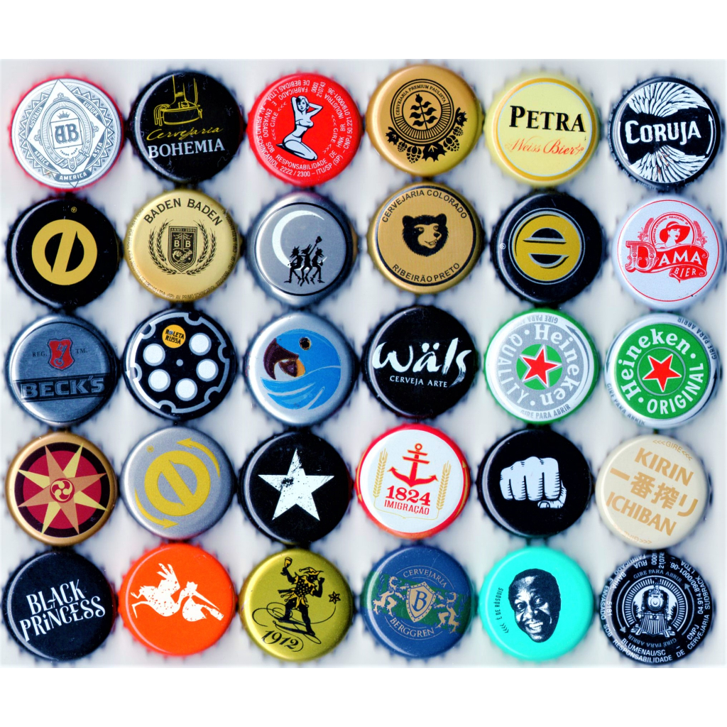 Jotaman - 30 Tampinhas de Cervejas Nacionais para Coleção | Shopee Brasil