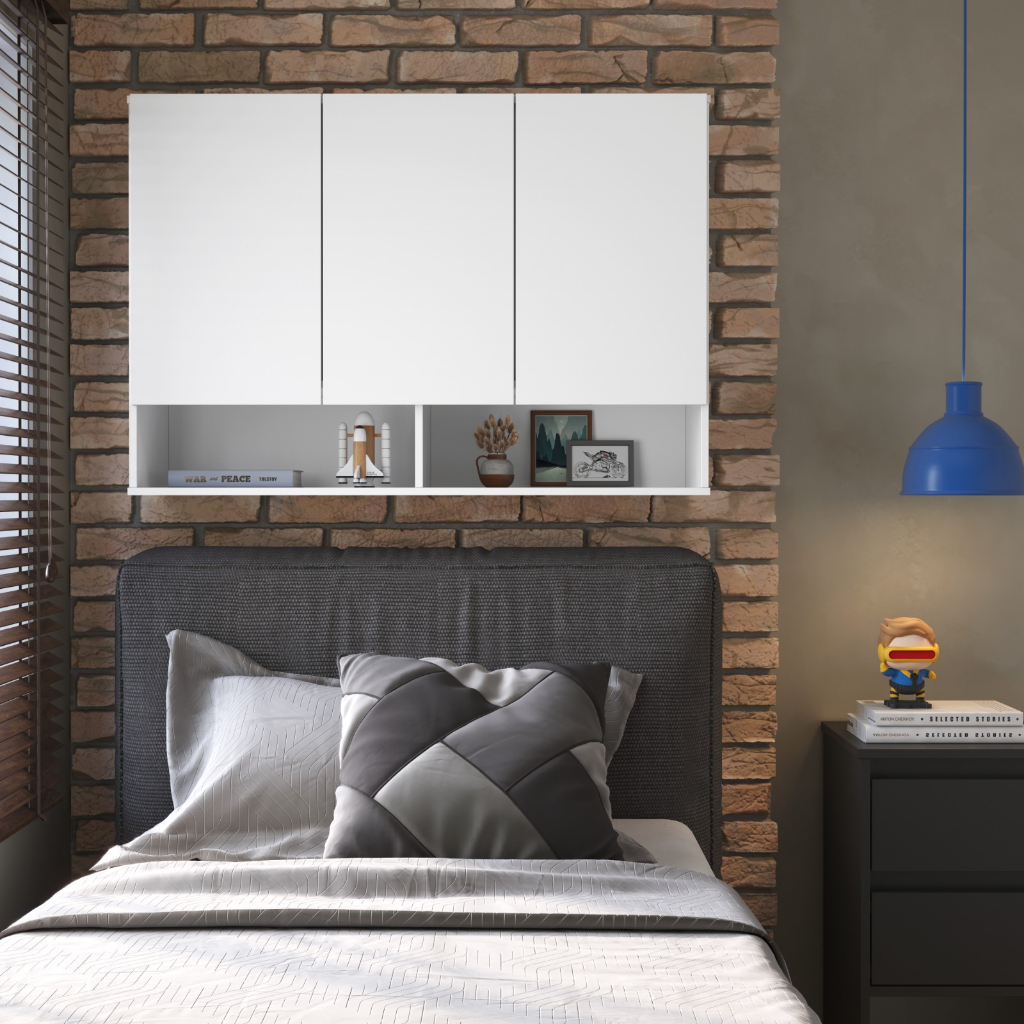 Armário De Cozinha Banheiro Área Serviço 3 Portas Com Nicho Multiuso Casa Envio Imediato