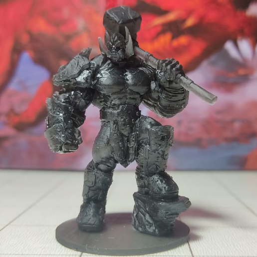 Miniatura Orc Campeão Chefe Tribo Guarda DeD 5e BoardGames Dungeon and Dragons