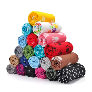Kit com 5 Mantas para Pets - Cobertor para Cães e Gatos - Cobertinha Tecido Soft - Mantinhas Pet Estampas Sortidas
