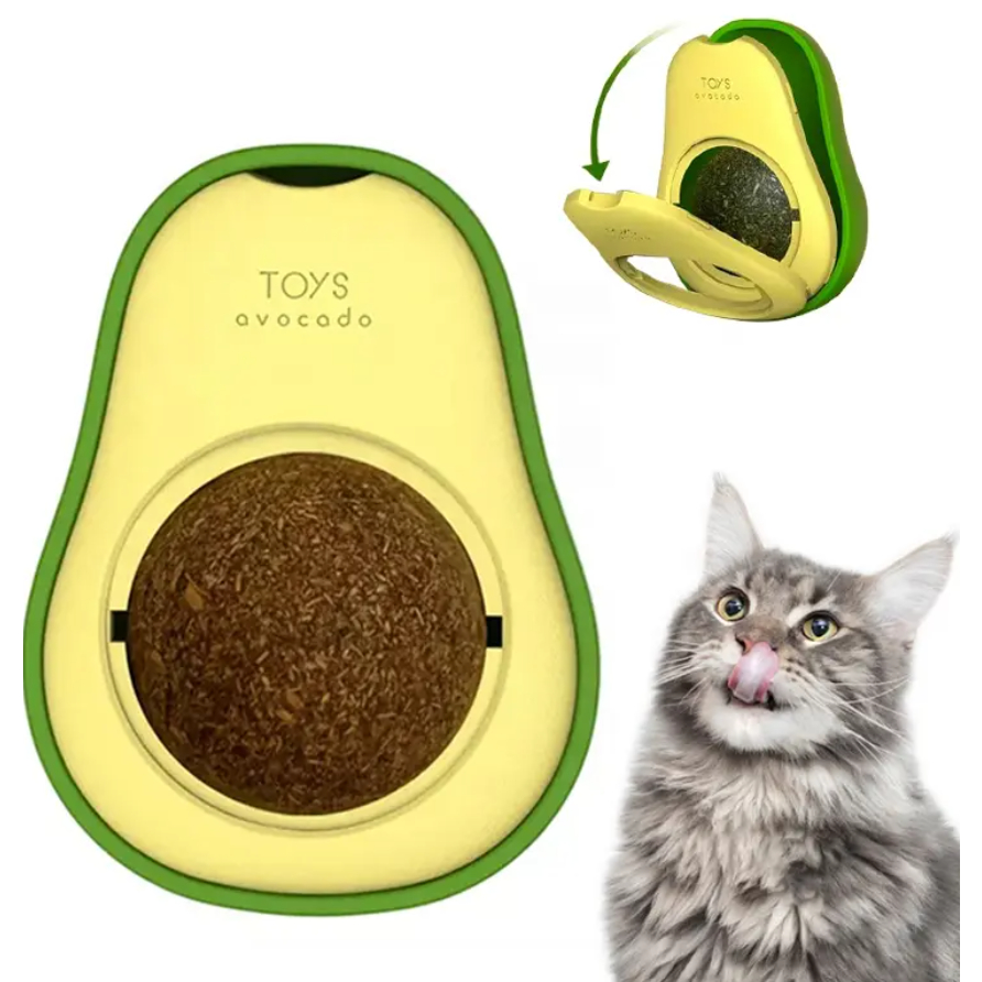 Abacate De Brinquedo Para Gatos Avocado Catnip Erva Natural 1 Uni