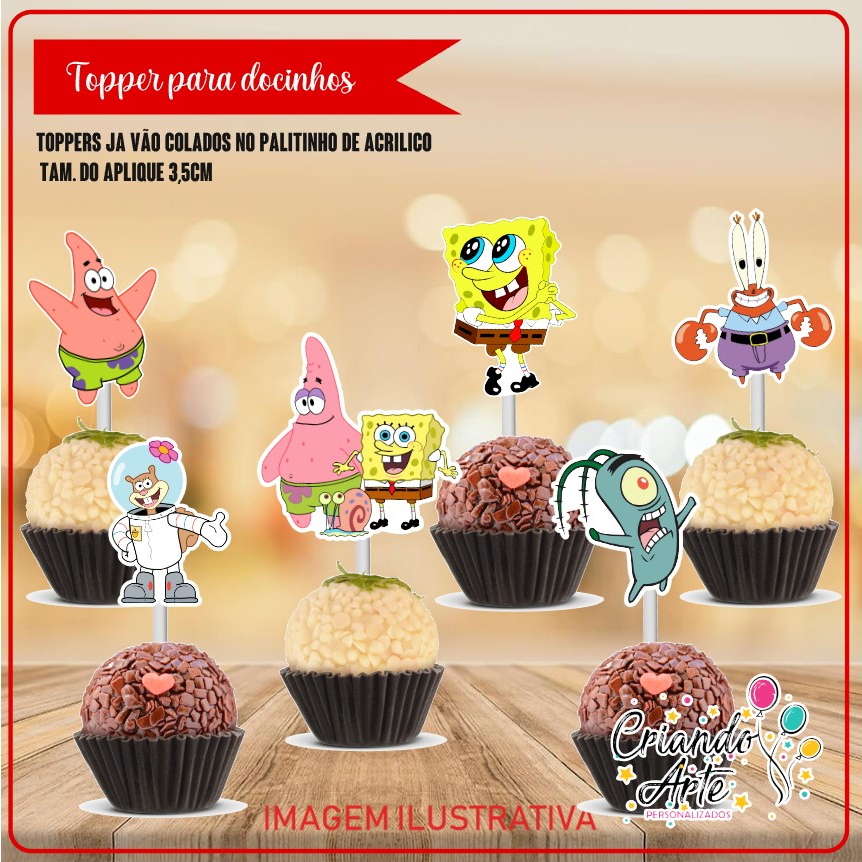 50 Topper Tags Para Doces Festa Aniversário