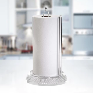 Suporte Para Rolo Vertical Porta Papel Toalha Diamante N337 Niquelart