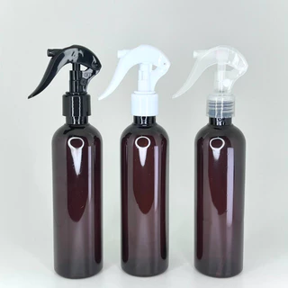 02 Frasco pet âmbar com válvula spray gatilho borrifador 240ml