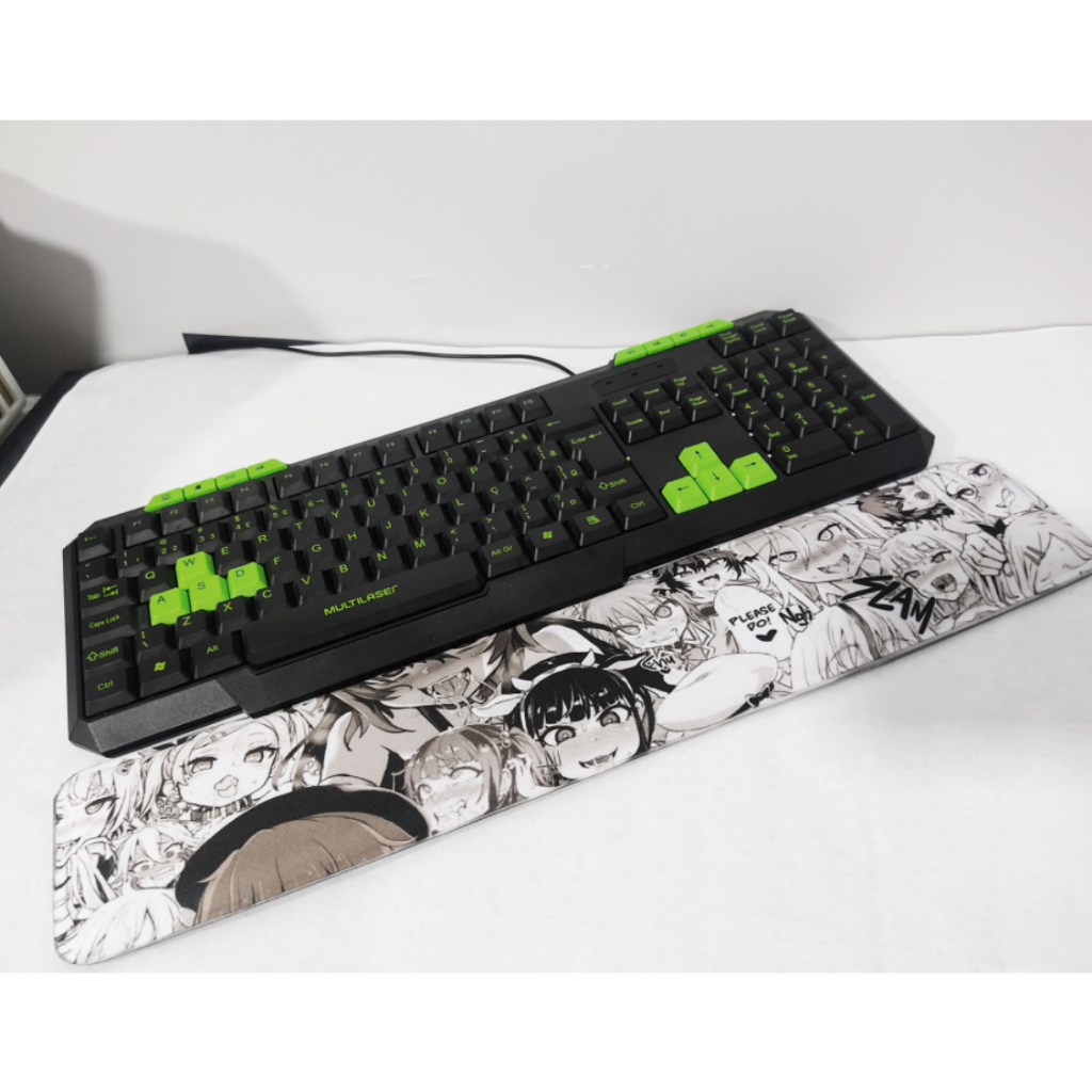 Apoio de pulso Ahegao 47x9 cm punho mouse pad teclado mousepad anime