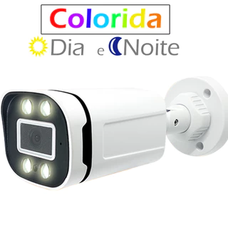 Camera de Segurança Colorida Dia e Noite Externa a Prova D água 1080p