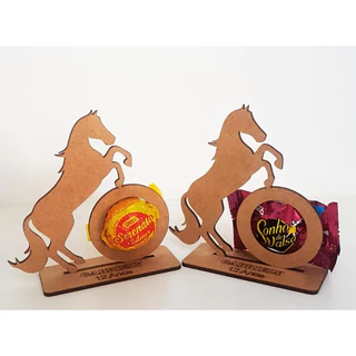 30 Porta bombom cavalo personalizado em MDF