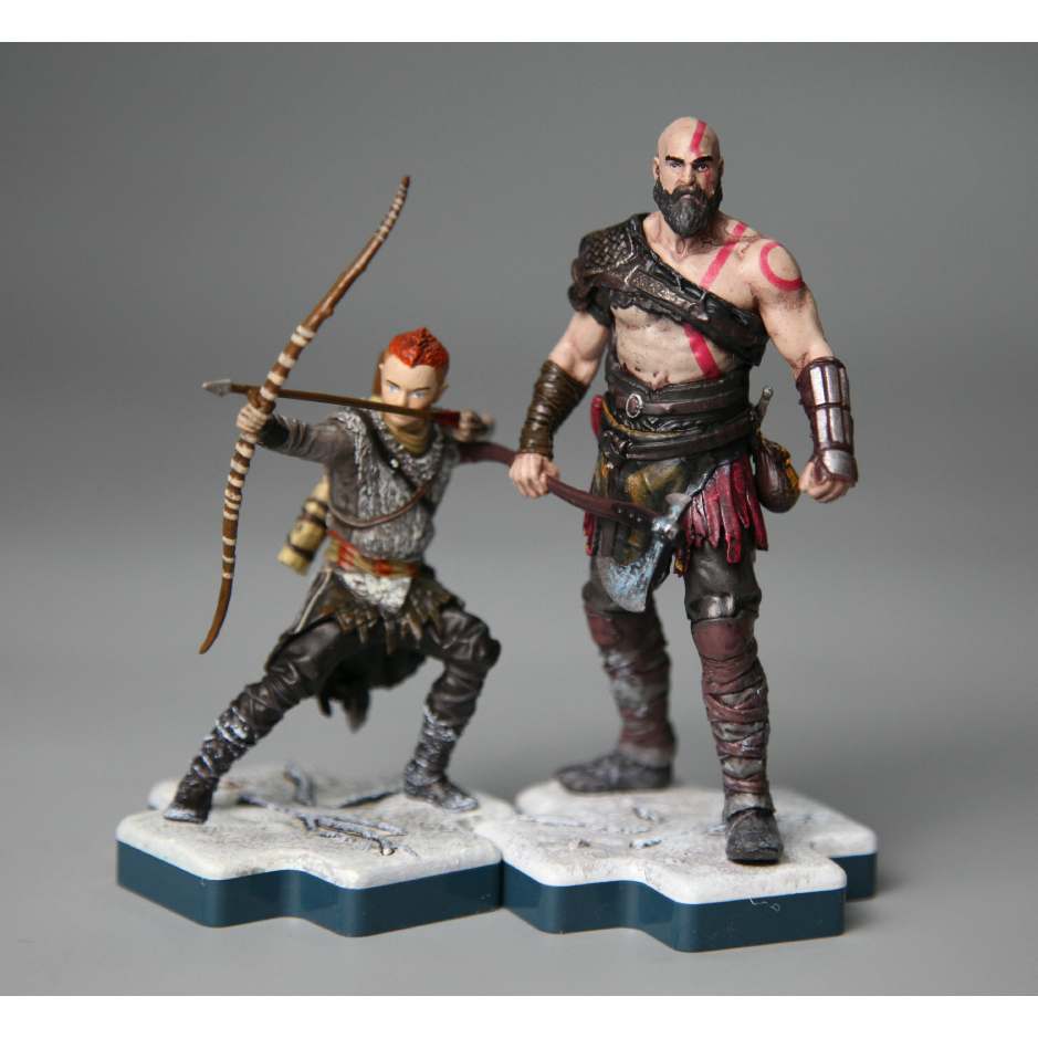 Action Figures Bonecos Kratos Atreus God Of War Lacrados