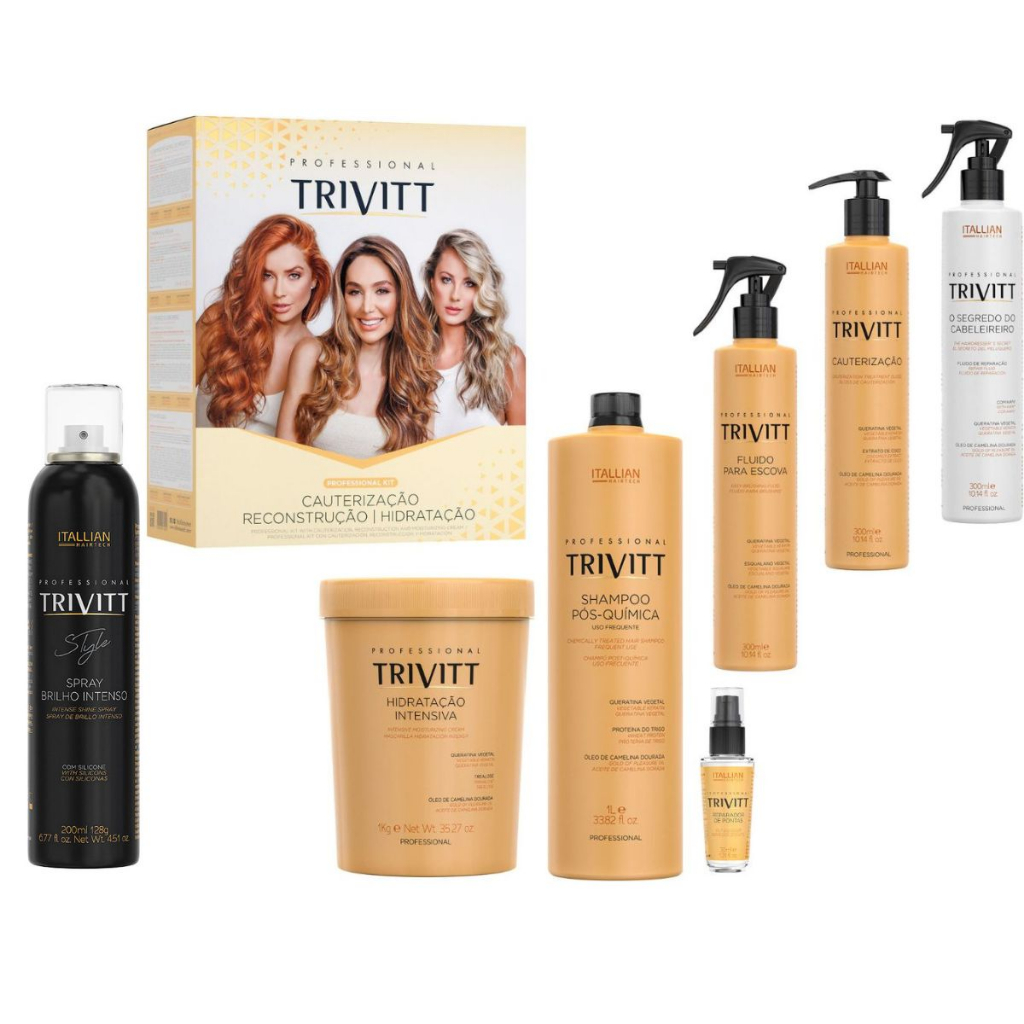 Kit Profissional Cauterização Trivitt Completo 7 Produtos | Shopee Brasil