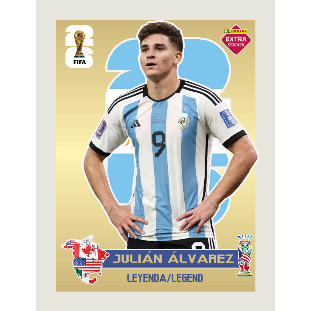 Figurinha Copa 2026 Juli n lvarez Legend Gold Exclusiva Shopee Brasil