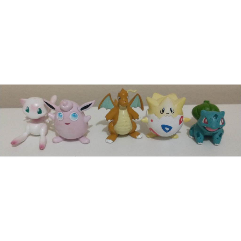 Pokemons TOMY(Togepi, Dragonite, Mew, Bulbasaur e Wigglytuff) | Shopee ...