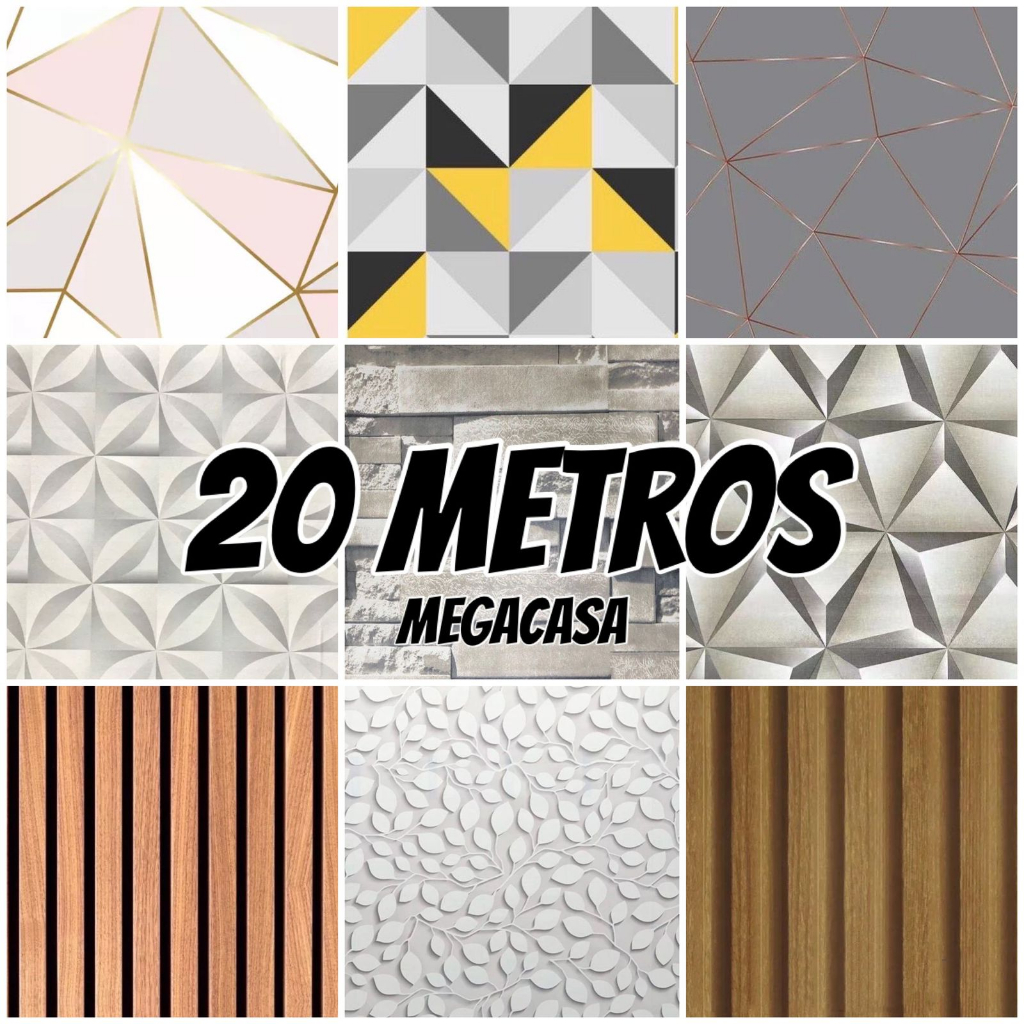 Papel de Parede 20 METROS x 45CM Adesivo Autocolante