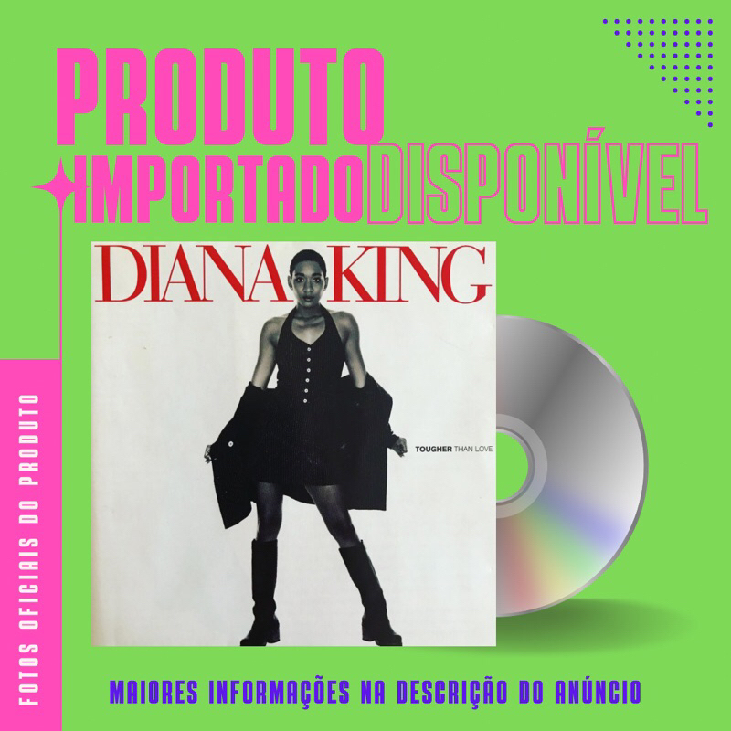 CD IMPORTADO DIANA KING - TOUGHER THAN LOVE | Shopee Brasil