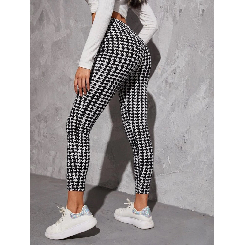 Leggings negras pata de gallo
