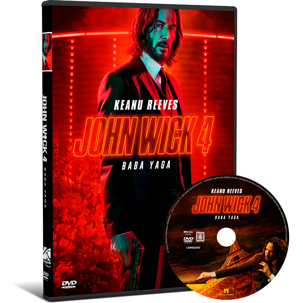 Dvd John Wick 4 Baba Yaga 2023 Shopee Brasil