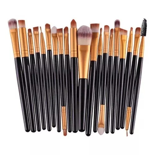 Kit c/ 20 Pincéis Para Maquiagem Profissional