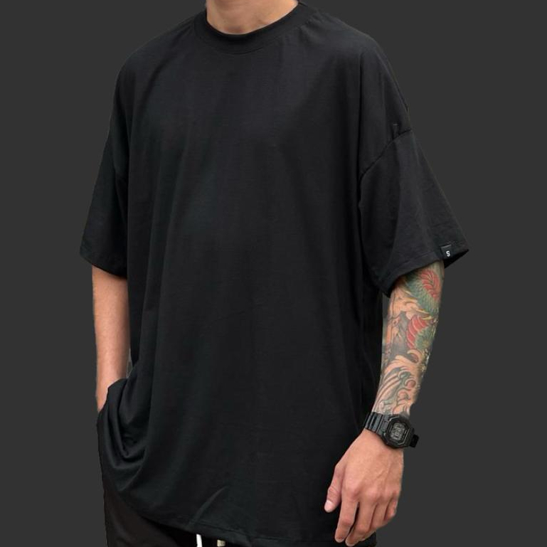 Camiseta Oversized Basic 100% Algodão Streetwear Masculina Lisa