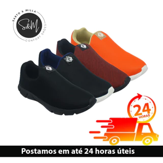 Tênis Liso Calce Fácil Macio em Oferta na Shopee