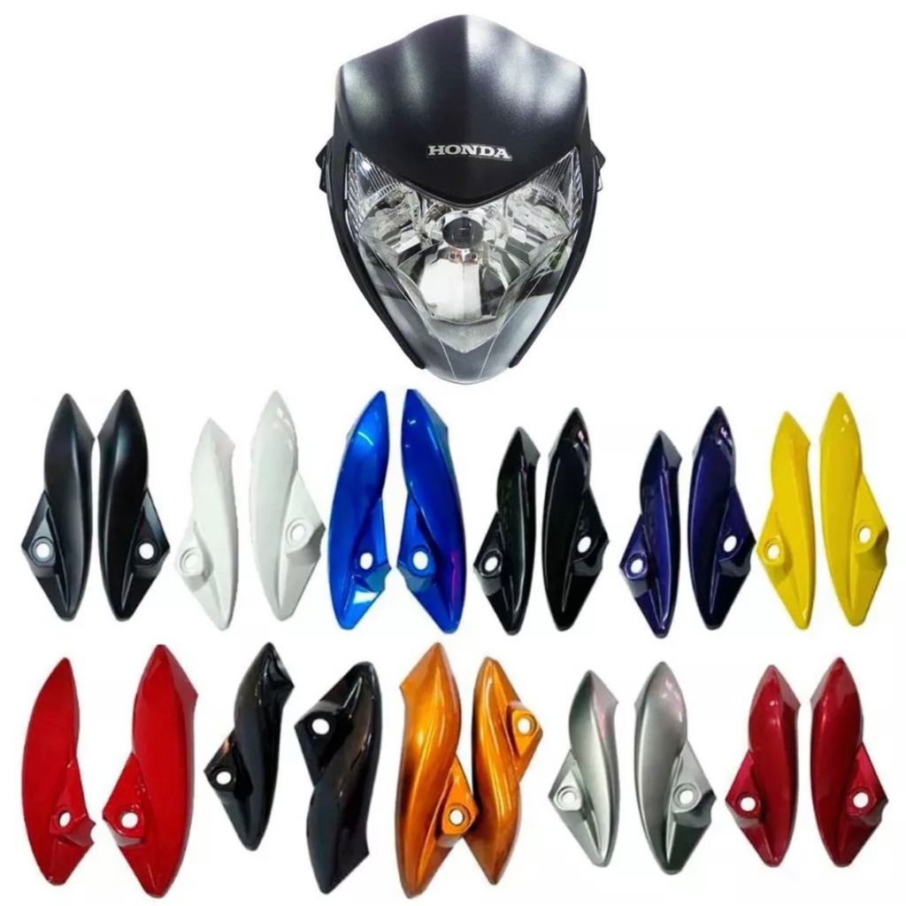 Farol Cb 300 Frontal Carenagem Lateral Bananinha Coloridas | Shopee Brasil